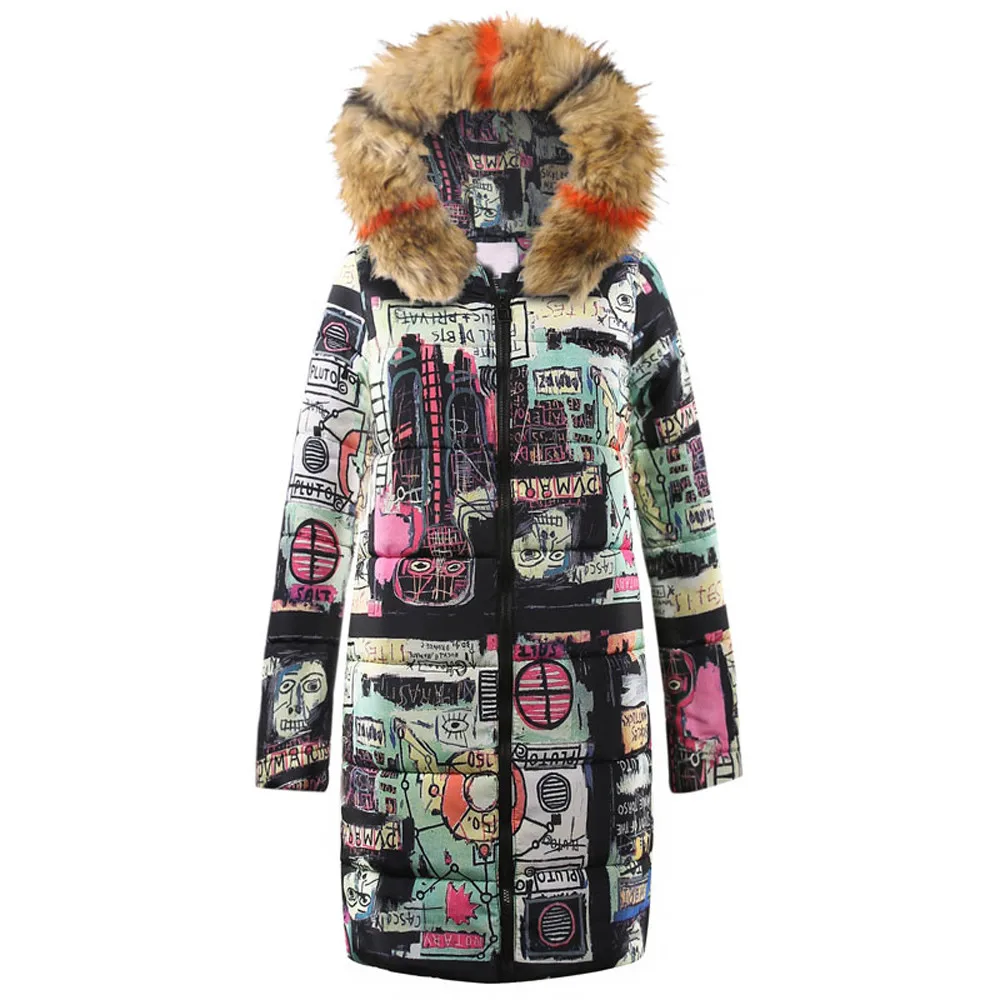 JAYCOSIN, теплая Женская длинная хлопковая парка, пальто с капюшоном, стеганая куртка, зимняя верхняя одежда, Двусторонний пуховик, длинная куртка, зимняя водолазка
