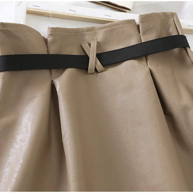 Трапециевидная Женская мини-юбка-карго на молнии с карманами и поясом, облегающая однотонная женская короткая юбка, летняя сексуальная женская юбка черного цвета и цвета хаки