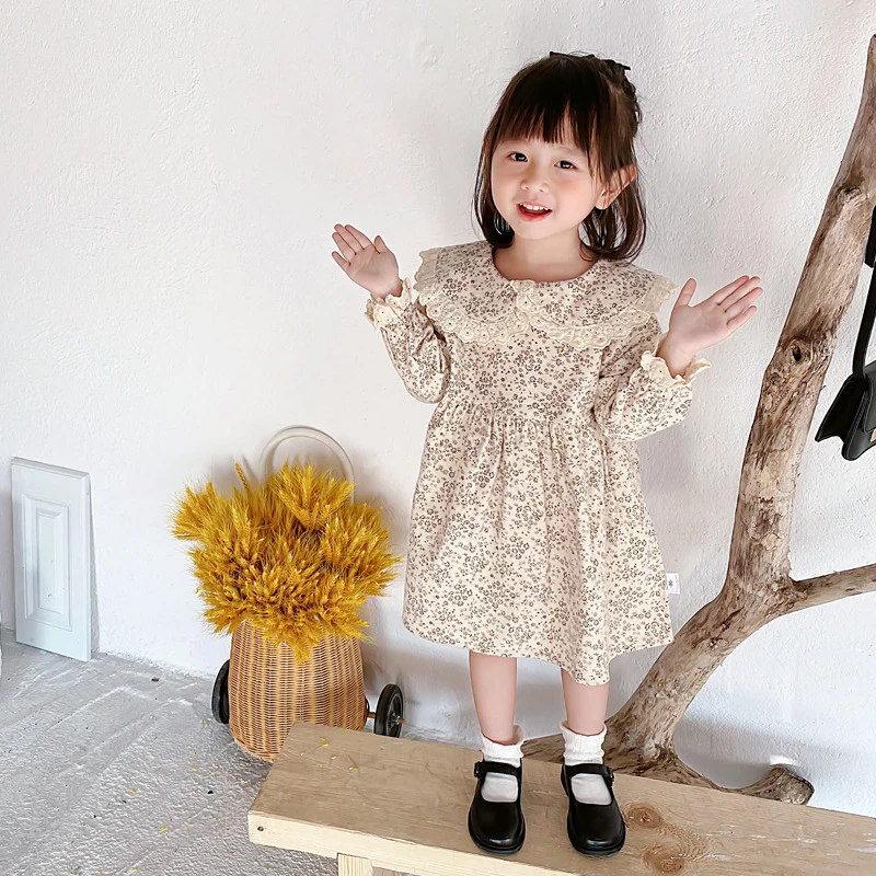 22 Korean Girls Collar Dress Kids Clothing Floral Cotton Long Sleeve Flower Children S One Piece Dresses Autumn Children Robe Dresses Aliexpress 22 Korean Girls Collar Dress Kids Clothing Floral Cotton Long Sleeve Flower Children S One Piece Dresses Autumn Children Robe Dresses Aliexpress