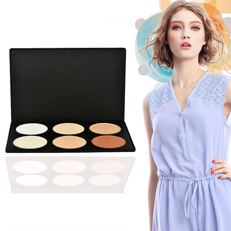 

2019 Professional Pressed Powder Compact Foundation Women Cosmetic Makeup Palette New Matte Suit For All Skin Types Full Size