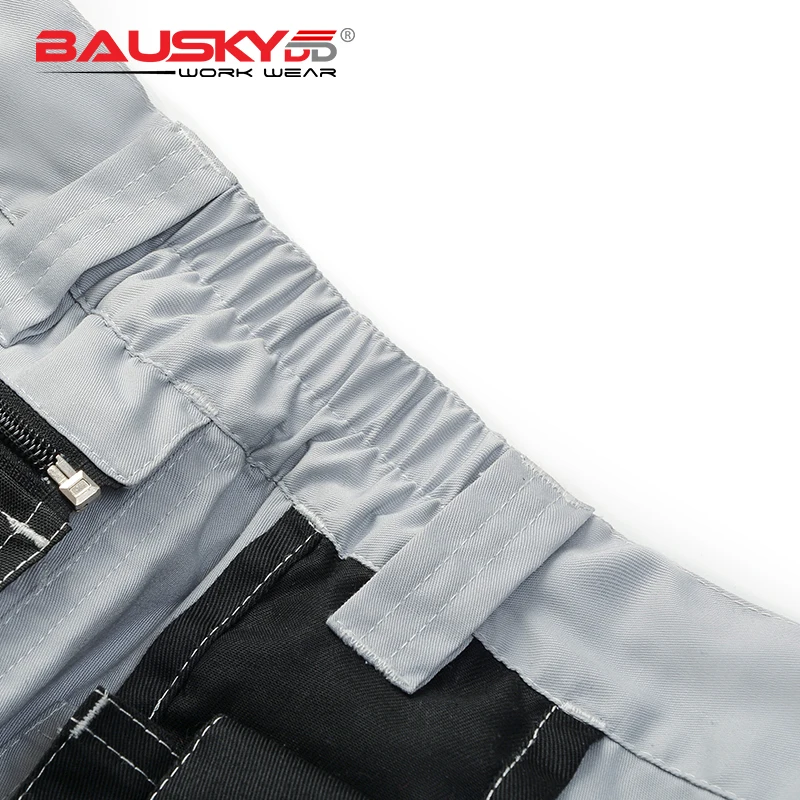Bauskydd B218 светильник серый Спецодежда Мужская защитная Рабочая одежда карго рабочие брюки Мульти-инструмент карманы прочный