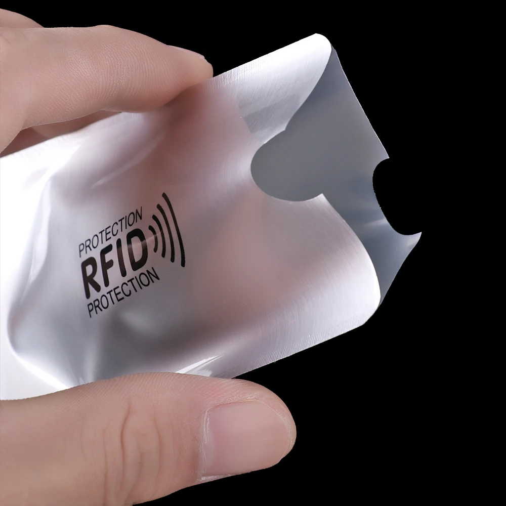 10 шт. RFID Блокировка ридер замок держатель для карт Id банк чехол для карт Защита металлический кредитный держатель для карт алюминиевый рукав кошелек