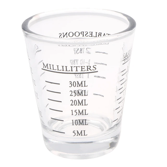 1Pc 50/100 ML Glass Measuring Cup With Scale Shot Glass Liquid