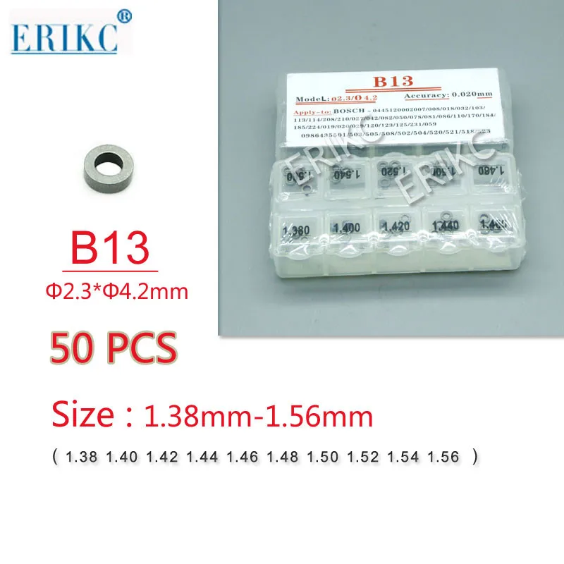 ERIKC B13 Fuel Injector Nozzle Valve Washer Shims and Common Rail