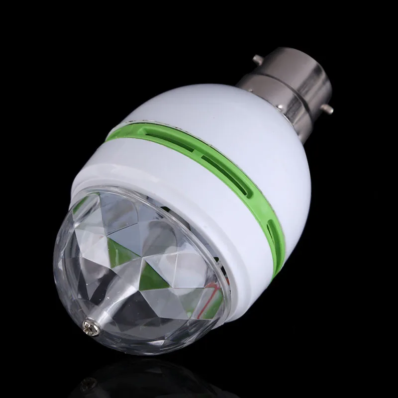 LED 3W RGB Вращающийся меняющий светильник лампа для вечерние Клубные танцевальные