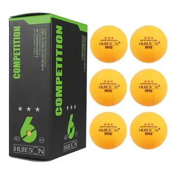 6Pcs/pack 3 Star Ping Pong Balls 40mm/1.57i Diameter 2.9g Table Tennis Ball For Professional Competition Training 5