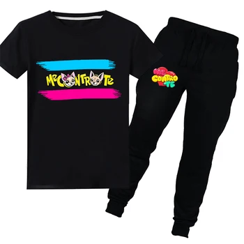 

2020 Girls Set Clothing Me Contro Te Children Suit T Shirt+ Pants Suits Casual Kids Costume T Shirt Summer Clothes Babys Set 2Pc