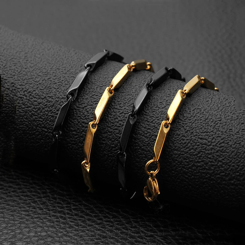 Модная цепочка из титановой стали с семенами дыни ожерелье нержавеющей парные