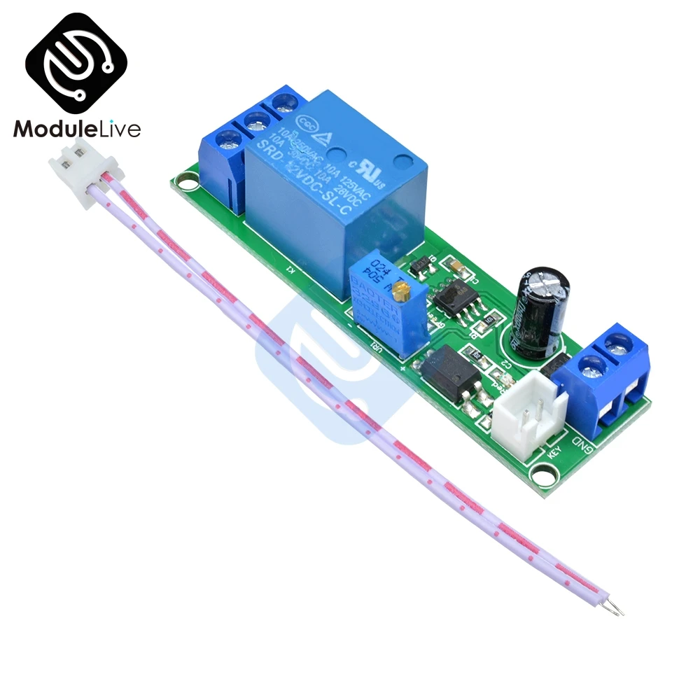 DC 12 В регулируемый таймер задержки выключения модуль реле времени 1-60sec 1-60S контроль времени задержки электронные инструменты