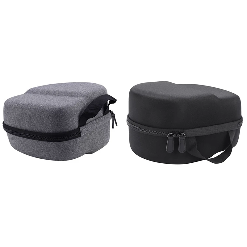 2 Pcs Hard Travel Carrying Case Remote Control and All Accessory Storage Boxes Black Gray 