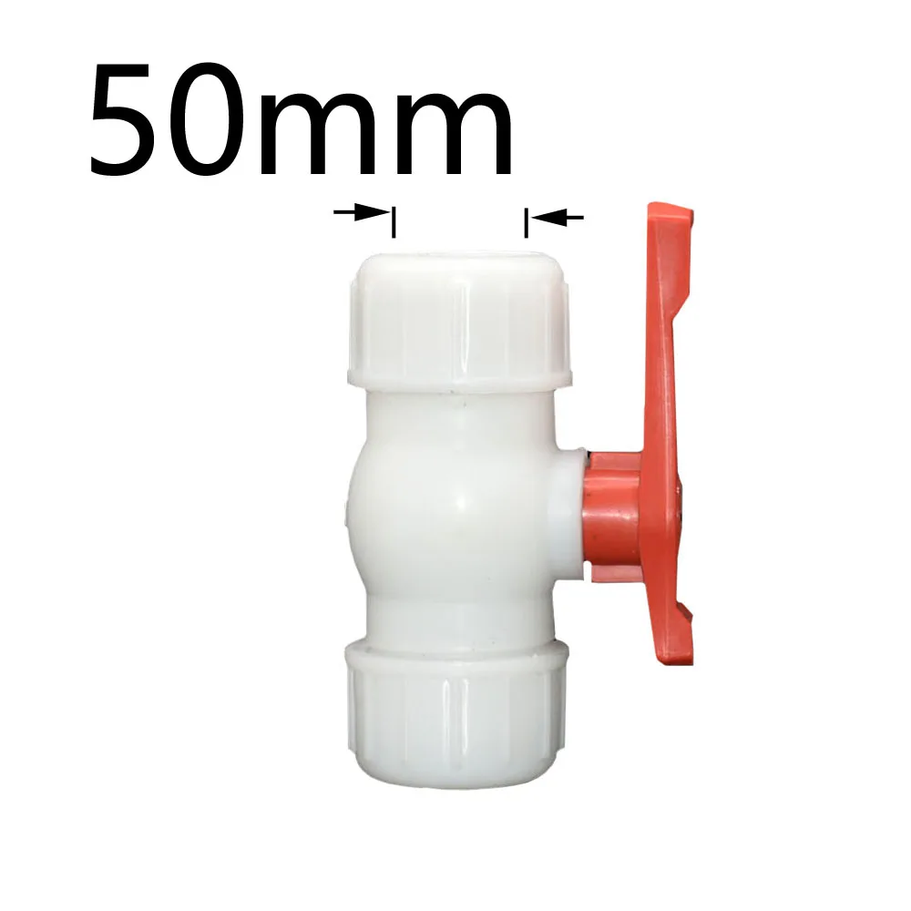 20/25/32/40/50/63mm Water Pipe Tee Coupler Plastic Ball Valve 3-Way Quick Connector T-Type PVC PE Fast Connection 1pcs