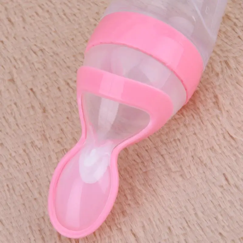 Детская бутылочка для кормления с ложкой 90 мл безопасная силиконовая ложка для кормления ребенка рисовая паста бутылочка для кормления детей Детские продукты для кормления