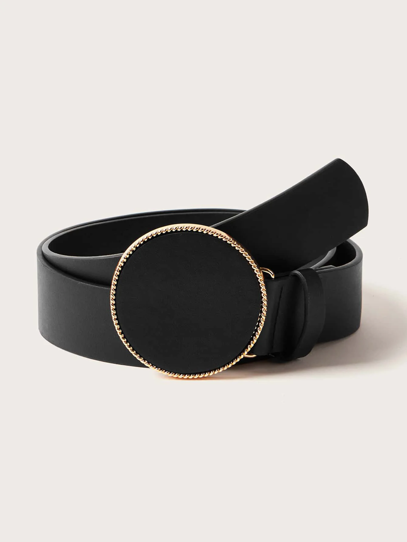 

New Fashion Women Belt Thin Solid PU Leather Belts Women Vintage Elegant Round Pin Buckle Waistbelt Ladies Decoration