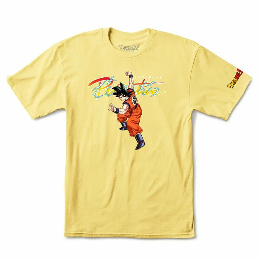 

Primitive Skate X Dragon Ball Z Men'S Nuevo Goku Short Sleeve T Shirt Yellow Tee Birthday Gift Tee Shirt