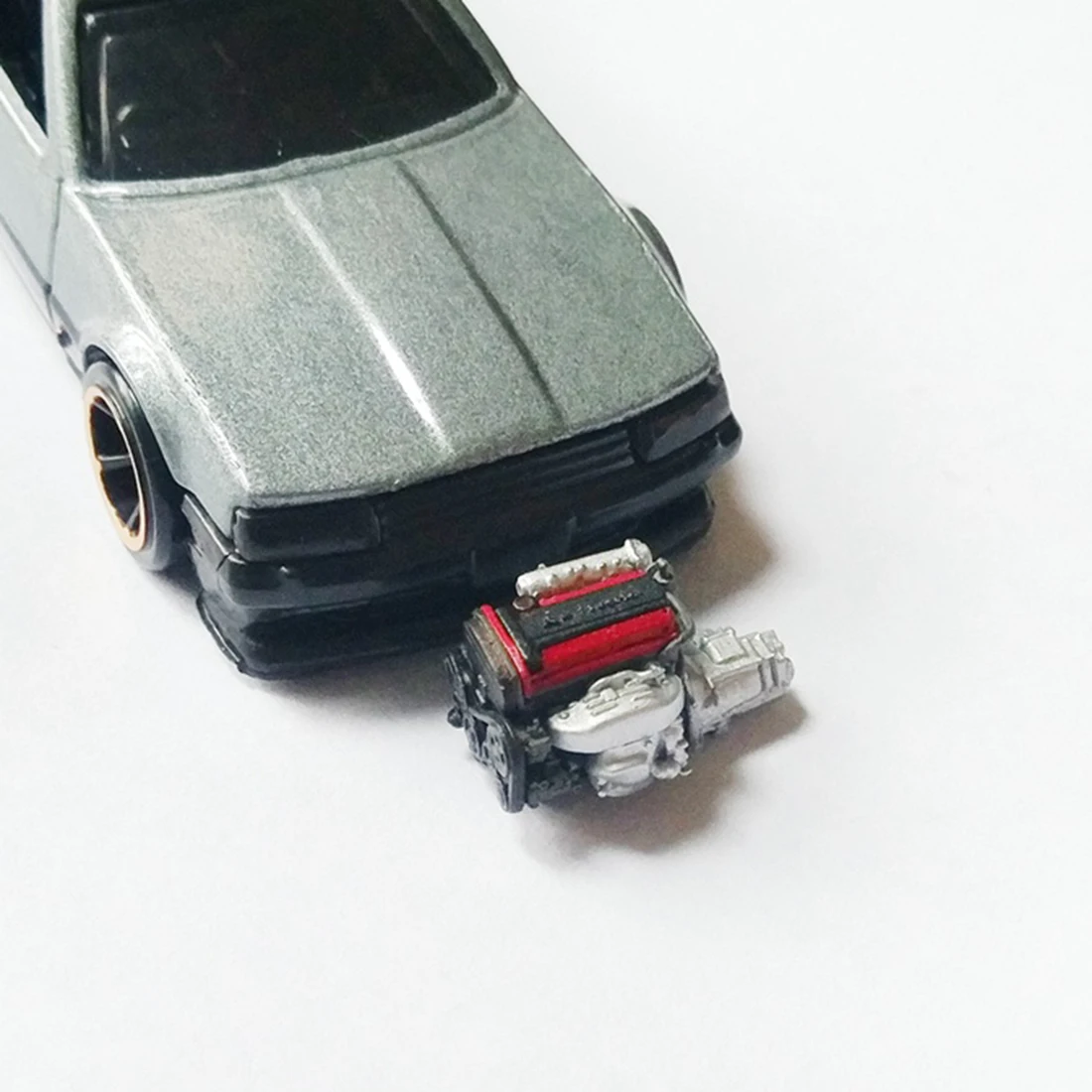 1: 64 DIY высокая точность авто моделирование двигателя сцена статического двигателя Модель обучающая игрушка подарок для детей и взрослых Развивающие игрушки