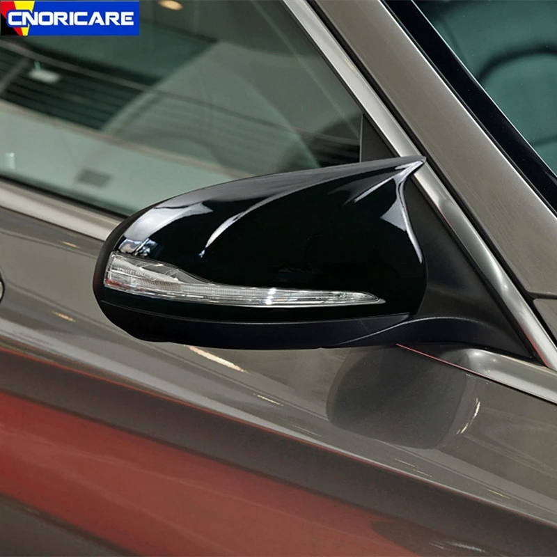 Car Rear View Mirror Covers Decoration Stickers For Mercedes Benz C E Class W205 W213 GLC X253 2016-18 Exterior Accessories