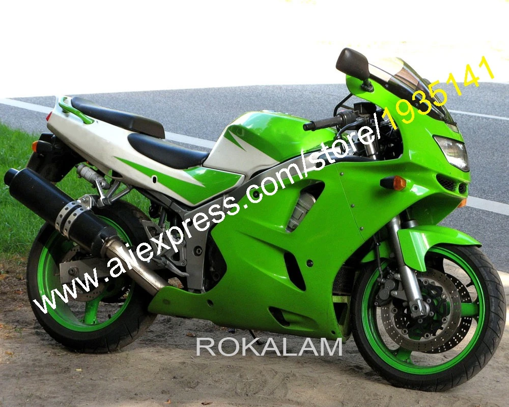 For Kawasaki ZX 6R 94 95 96 97 ZX 6R 1994 1996 1997 ZX636 Green White Aftermarket Sports Motorcycle Fairing|sale girl|sales adsale quilt -