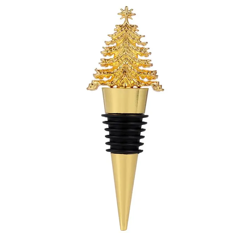 1pc Christmas Tree Shape Bottle Plug Bottle Sealing Plug Wine Bottle Stopper Kitchen Tools Gadgets Wine Stopper