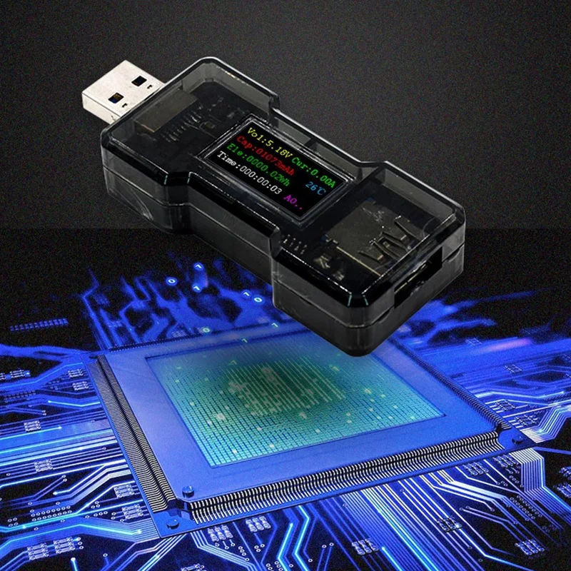 FNB18 USB тестер постоянного тока цифровой вольтметр амперметром измеритель напряжения тока Ампер Вольты ампреметр детектор Банк питания зарядное устройство индикатор
