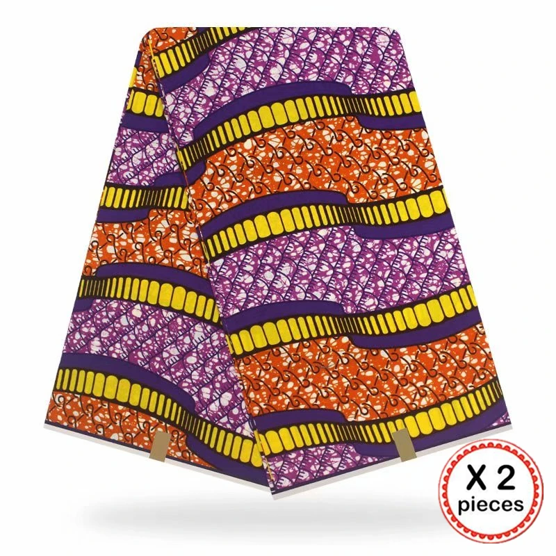 Африканская ткань с восковым принтом, хлопковая ткань для шитья, Анкара, африканская ткань, 12 ярдов, Нигерия, Гана, свадебная одежда, платье 91733