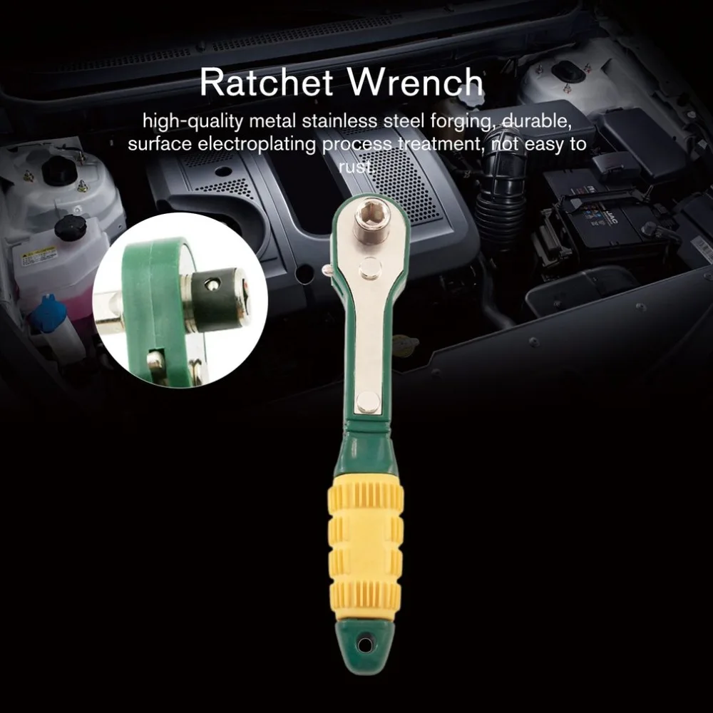 Mini 1/4 inch High Torque Ratchet Wrench Spanner Repair Tools Socket Spanner Quick Release Tool for Factories Car Modification