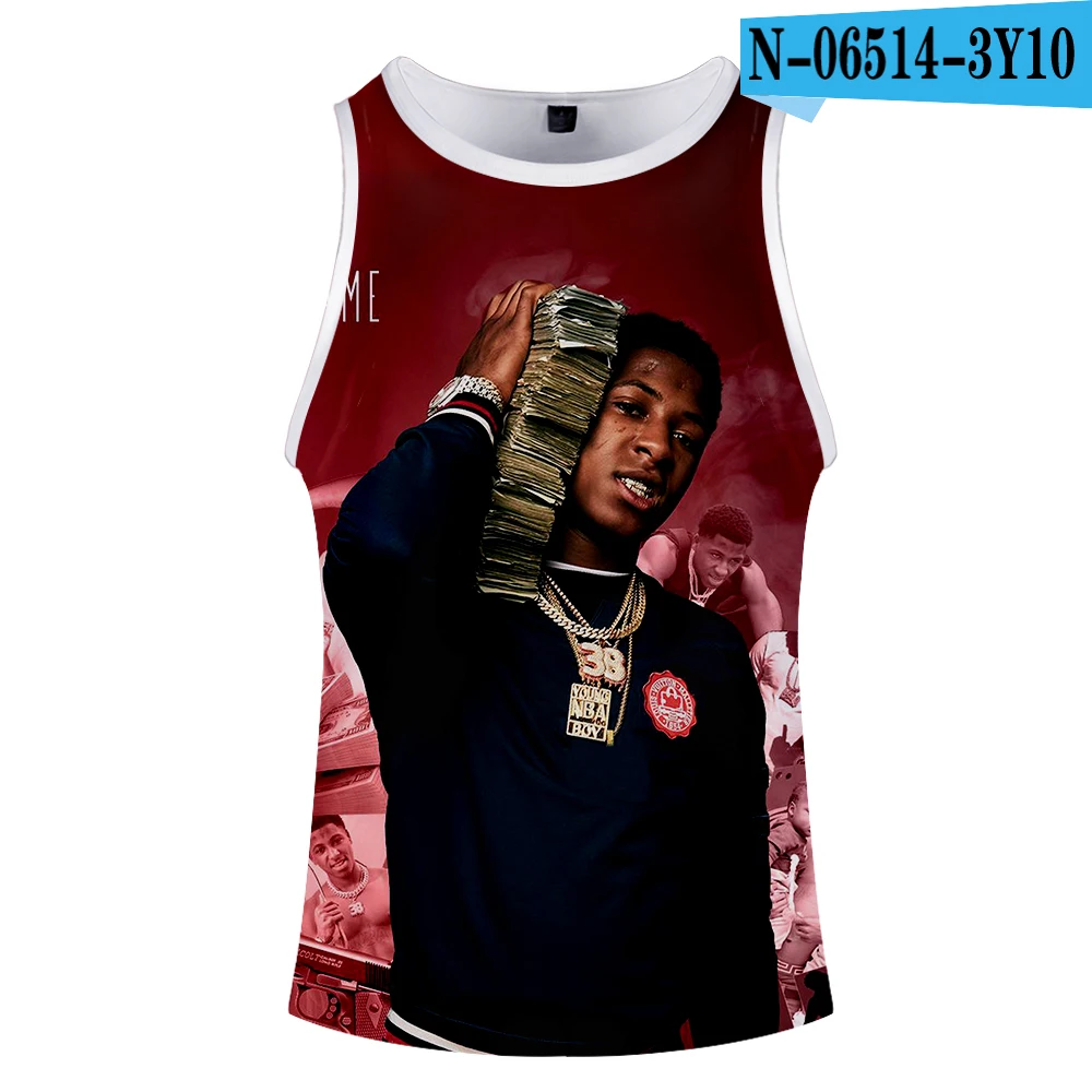 Новинка, YoungBoy Never Broke agre, топы на бретелях с 3D принтом для женщин и мужчин, летний крутой жилет без рукавов, лидер продаж, Повседневная Уличная одежда - Цвет: 4