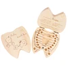 1Pc Baby Gift Wood Baby Girl Boy Tooth Organizer Boxes Save Deciduous Teeth Storage Keepsakes Collecting ► Photo 3/6