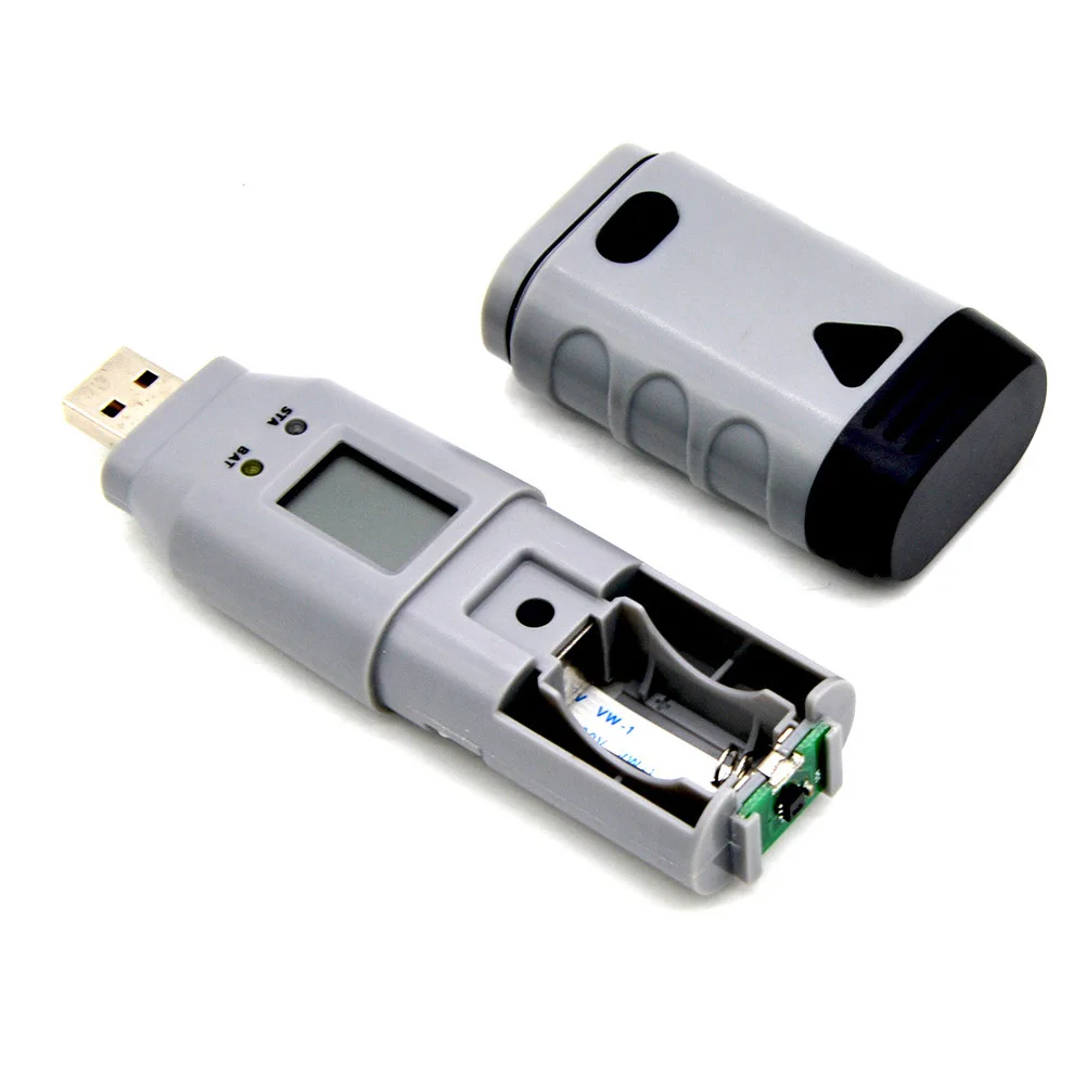

3 In 1 Dew Point Waterproof Digital Mini Data Logger Storage USB Portable Selectable Temperature Humidity Meter Record