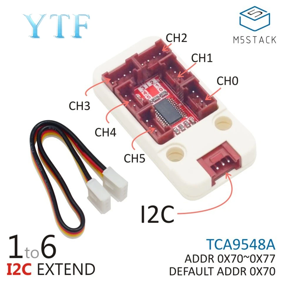 

M5Stack PaHUB I2C HUB 1 6 mini-series expansion modules TCA9548A