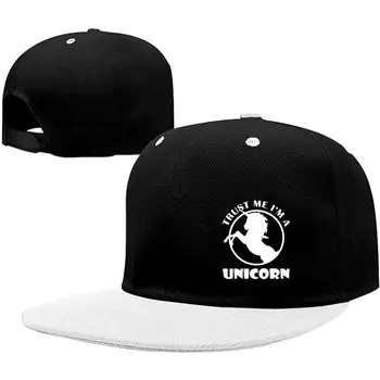 

Trust Me I'm A Unicorn Baseball Cap Classic Fashion Contrast Hip Hop Baseball Hats for Women Men White