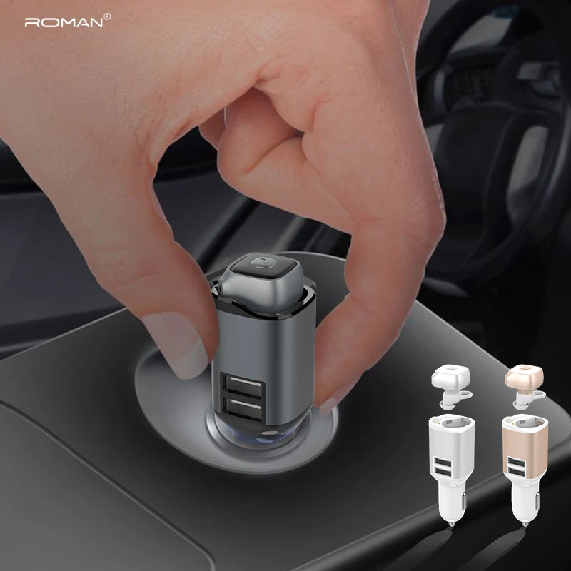 Римский автомобильный комплект Гарнитура fm-передатчик Bluetooth Handsfree AUX аудио музыкальный MP3-плеер USB зарядное устройство с упаковкой