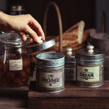 Vintage metal storage tank