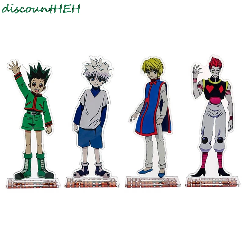 アニメハンター ハンターgonキルアkurapika Leorioアクリルスタンドフィギュアモデル両面プレートホルダーケーキトッパー15センチメートル 名刺 Aliexpress