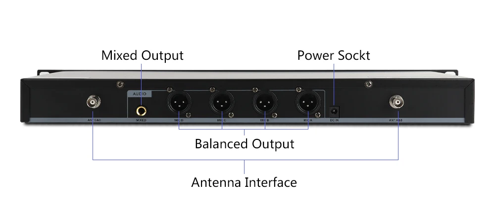 XTUGA EW240PLUS 4 канала УВЧ Беспроводная система микрофонов для сцены церковного использования для семейных вечерние, церковные, небольшие караоке