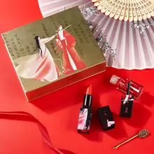 2 шт./компл. Матовая жидкая губная помада блеск для губ Профессиональный Макияж матовая ко Дню Святого Валентина помогает равномерно наносить блеск на Губы Глазури китайский Стиль губная помада