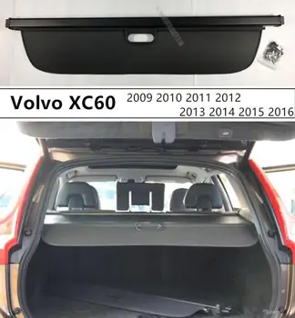 

Rear Trunk Cargo Cover Security Shield For Volvo XC60 2009 2010 2011 2012 2013 2014 2015 2016 High Qualit Auto Accessories