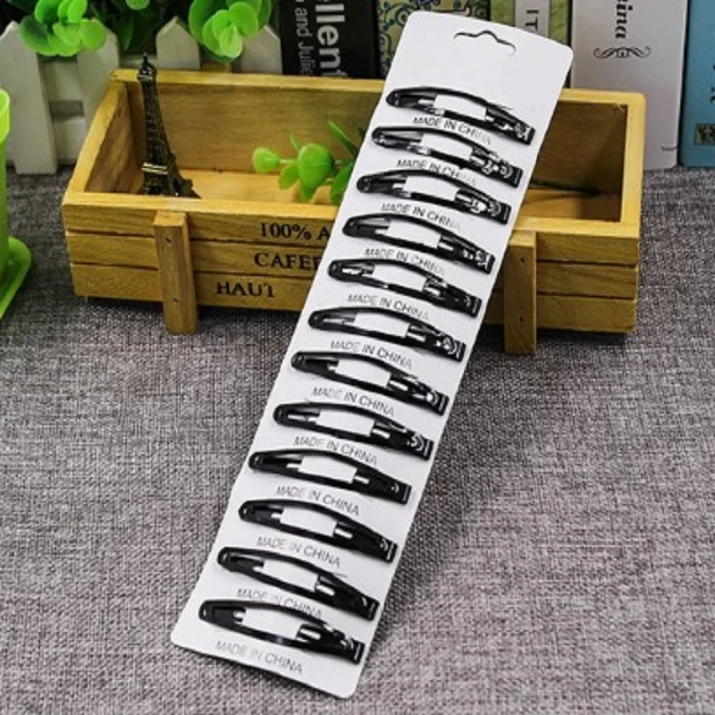 12 шт./упак. Новые простые Заколки для волос для девочек HairpinsClips Заколки ободки для Для женщин девочек заколки для волос аксессуары для волос