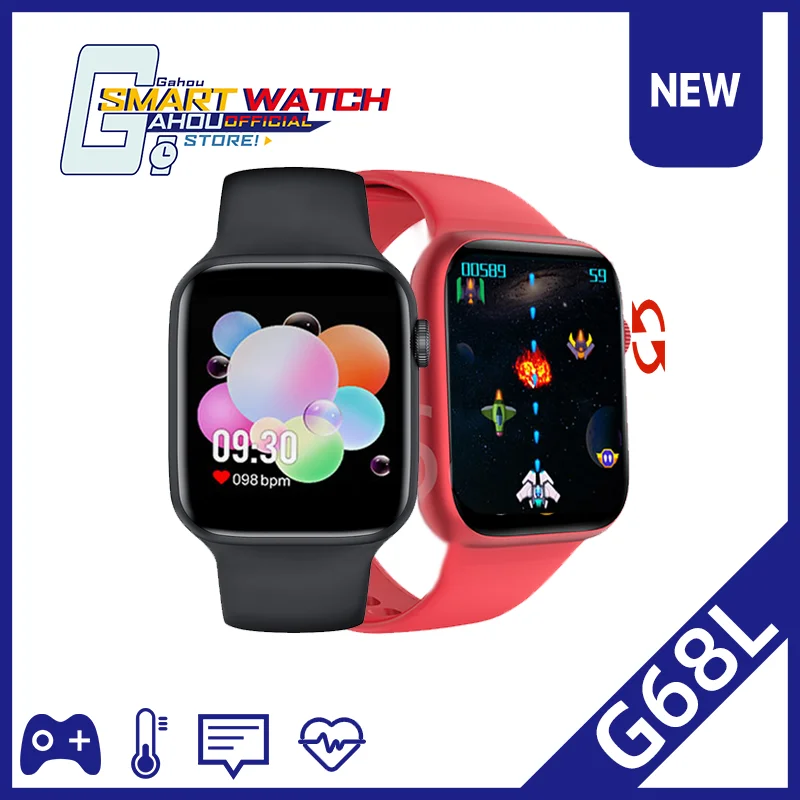 New series 6 IWO G68L Smart Watch Fitness Tarcker Bluetooth call clock kids  watches girls for IOS huawei PK W26 HW12 IWO 12 13|Smart Watches| -  AliExpress