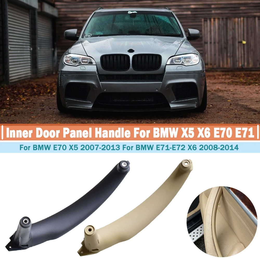 OBCWSG Car Styling Right Left Inner Door Panel Handle Pull Trim Holder Auto Interior Accessories,For BMW E70 X5 E71 E72 X6 SAV OBCWSG Car Styling Right Left Inner Door Panel Handle Pull Trim Holder Auto Interior Accessories,For BMW E70 X5 E71 E72 X6 SAV