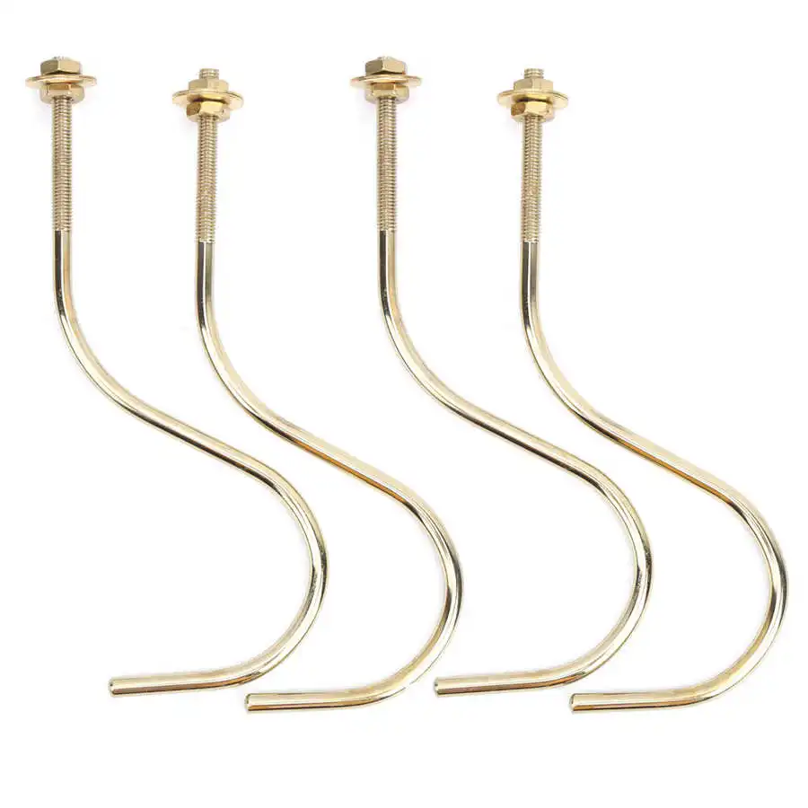 Description Picture 3 of item4pcs Copper Billiards Hook Billiards Snooker Pool Table Edge Hook Cue Racks Billiards Supply