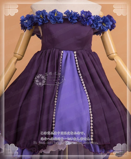 Аниме «IDOLM@ STER»; блестящие цвета; L antica Yukoku Kiriko; карнавальный костюм; платья с иллюстрациями; фиолетовое готическое платье лолиты; Unifor
