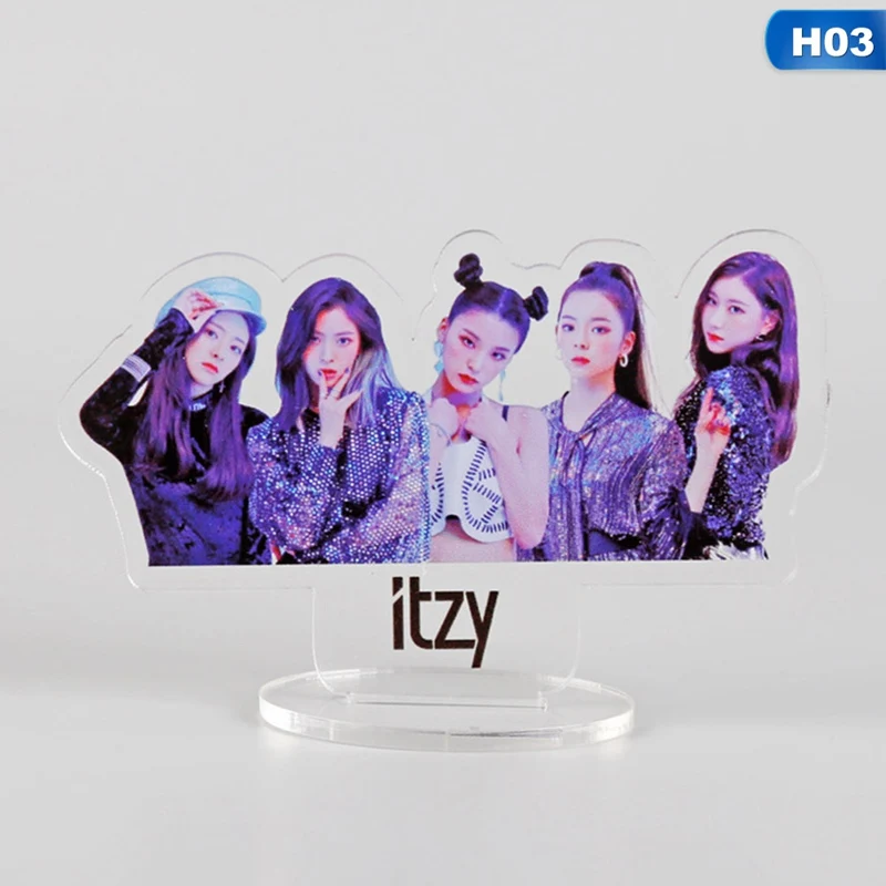 Kpop TXT Straykids Черный Розовый Дважды акриловая подставка фигурка кукла Seventeen ITZY GOT7 стоячий декор стола
