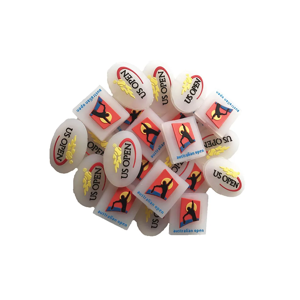 2Pcs Retail US/AUS Open Silicone Tennis Damper Shock Absorber to Reduce Tenis Racquet Vibration Dampeners