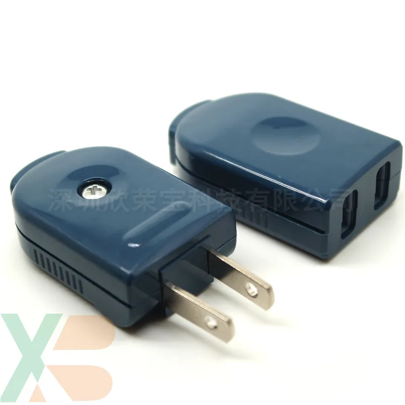 American Standard 90-Degree Rotary Power Plug and Socket with Two Flat Pins