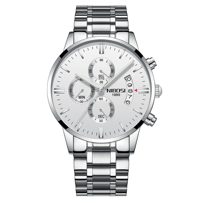 NIBOSI Relogio Masculino Luxury Men Watches Top Brand Men's Quartz Clock Waterproof Sports Chronograph Wristwatches Montre Homme 