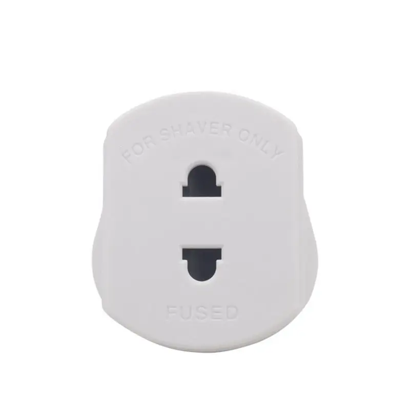 Белый UK 2 Pin до 3 Pin 1A адаптер предохранителя для бритвы/зубной щетки A5YA