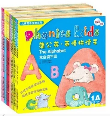 自然拼读教材:Phonics Kids 1-4册 PDF教材+DVD视频全套图片 自然拼读教材:Phonics Kids 1-4册 PDF教材+DVD视频全套图片