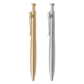 

Luxury Stainless Steel Brass Business office Ballpoint Pen Office School Supplies Stationery 0.5mm Nib