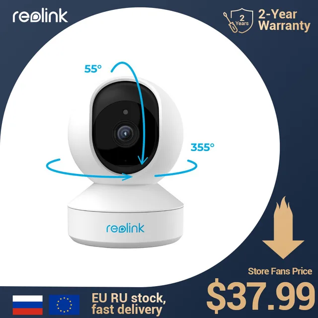 Reolink-Cámara IP de seguridad E1 Pro, dispositivo doméstico de seguimiento automático, con micrófono y altavoz, de 4MP, conexión WiFi, 2.4G y 5G, ranura para tarjeta SD Reolink-Cámara IP de seguridad E1 Pro, dispositivo doméstico de seguimiento automático, con micrófono y altavoz, de 4MP, conexión WiFi, 2.4G y 5G, ranura para tarjeta SD