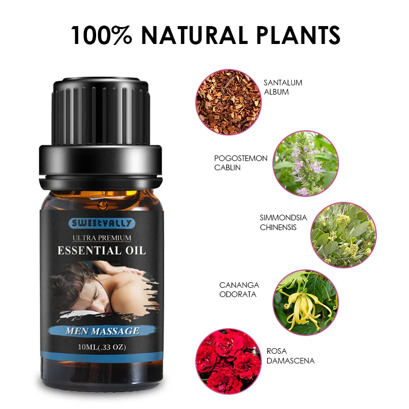 Чистое растительное эфирное масло массаж Расслабление для терапии спа Улучшение